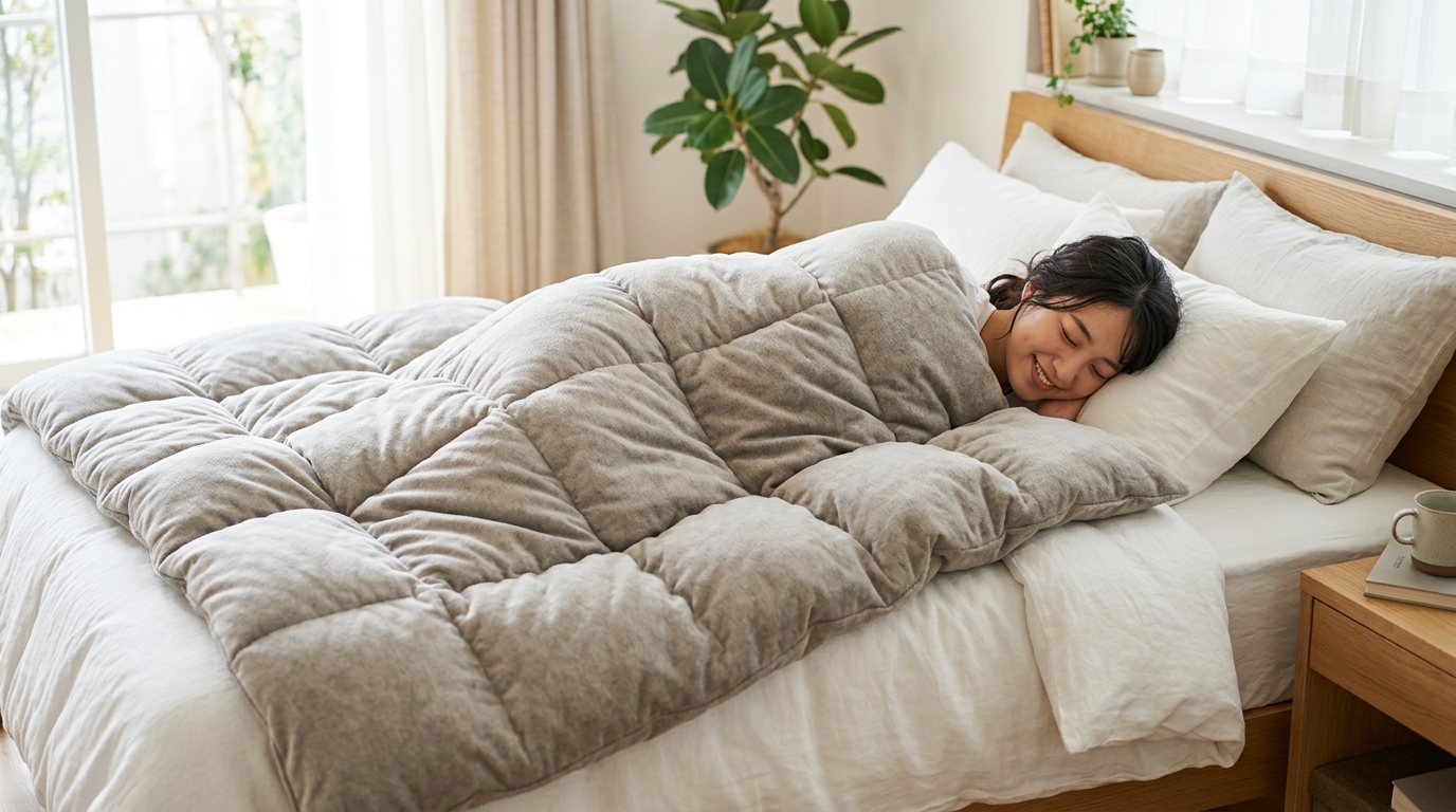 軽い布団が物足りないのはなぜ？ほどよい重さで眠る工夫と選び方