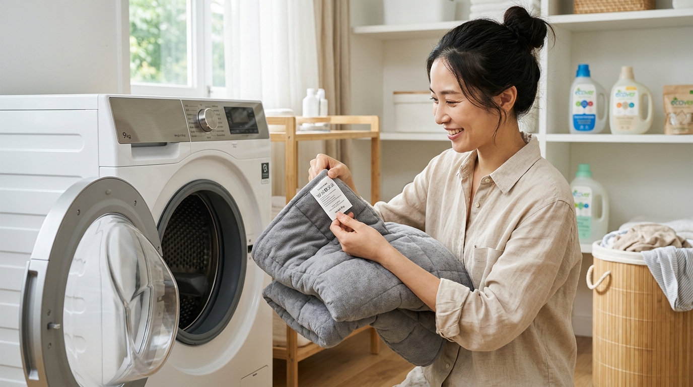 加重ブランケットの洗濯方法は？自宅で洗う手順と干し方・注意点