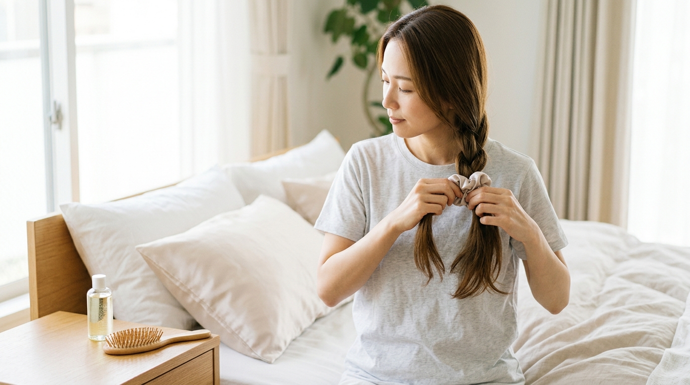ナイトキャップが苦手で眠れない方へ、快適な代わりのヘアケア方法