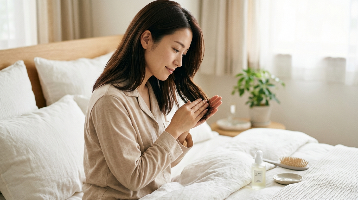 ナイトキャップが苦手で眠れない方へ、快適な代わりのヘアケア方法